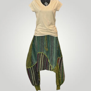 Harem Drop Crotch, Hemp Clothing, Hemp Pants, Vintage Harem Trouser, Vintage Unisex Trousers