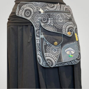 Multi-Pockets Fanny Pack with Mushrooms Image