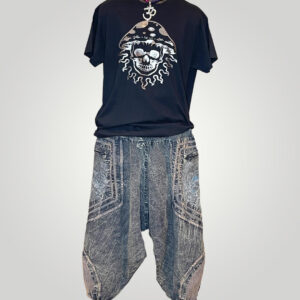 Harem Drop Crotch Mushroom, Buddha Trouser with Pockets