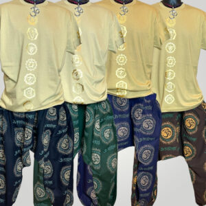 Drop Crotch Unisex Trouser With OM Symbols