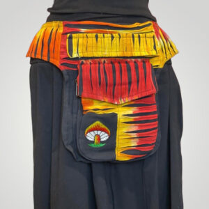 Himalayan Fashion Tie-Dye Multi-Pockets Fanny Pack WMushrooms