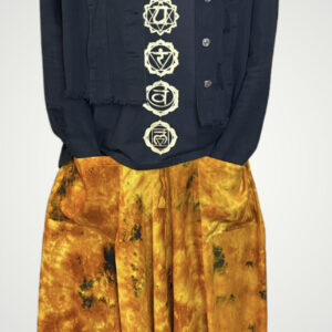 Women Tie-Dye Lightweight Rayon Yoga Low Crotch Trousers