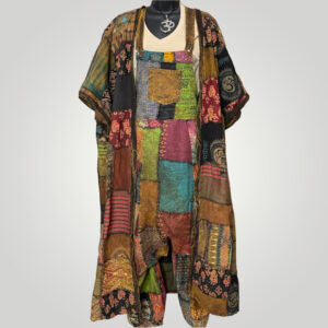Hippie Boho Long Handmade Patchwork Overlay Duster
