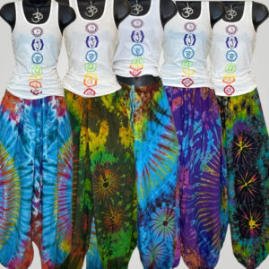 Women's Harem Lightweight Meditation, Yoga, Summer Tie-Dye Balloon Pants