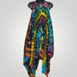 Loose Tie-Dye Low Crotch  Yoga, Zen Summer Rompers